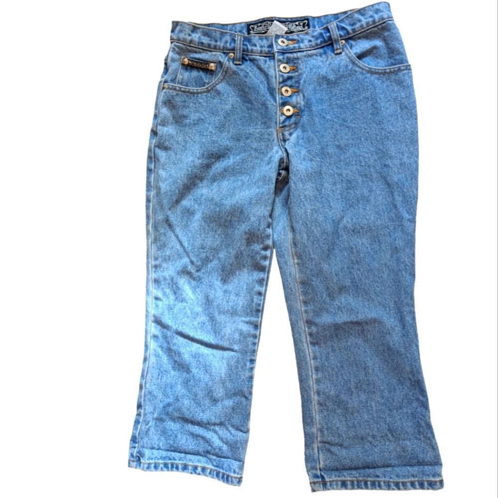 Women's Y2K no excuses denim capri jeans size 7